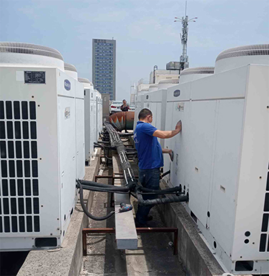 边坝中央空调制热和不制冷系统维修方法