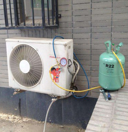 边坝空调加氟